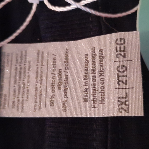 BNWT Initials Inc. Growing Grace Navy Blue short sleeve tee. 2XL - Picture 5 of 5